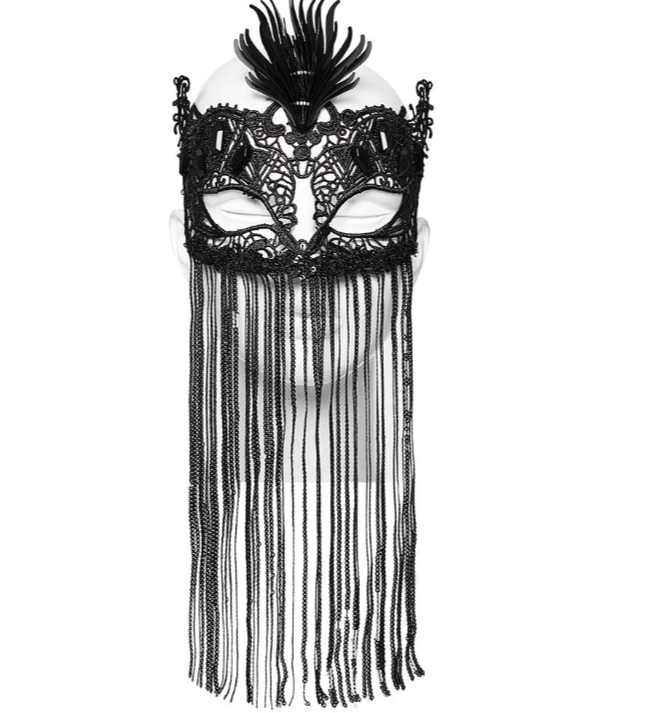 Gothic Lace Tassels Mask